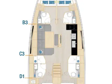 Hanse Hanse 460 da affittare a  Castelli
