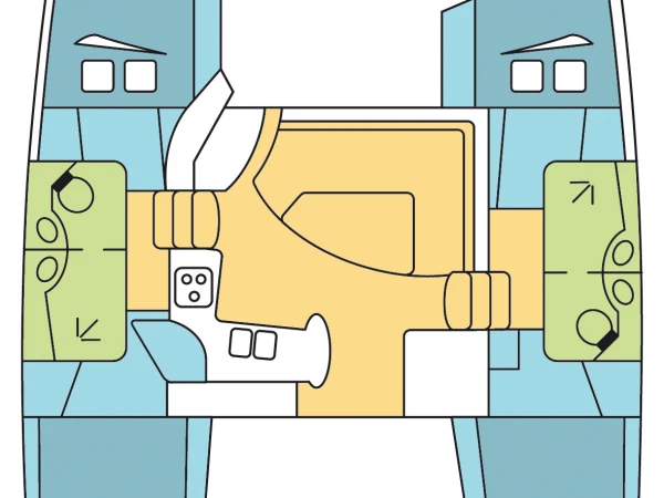 Noleggio Catamarano Fountaine Pajot con patente nautica