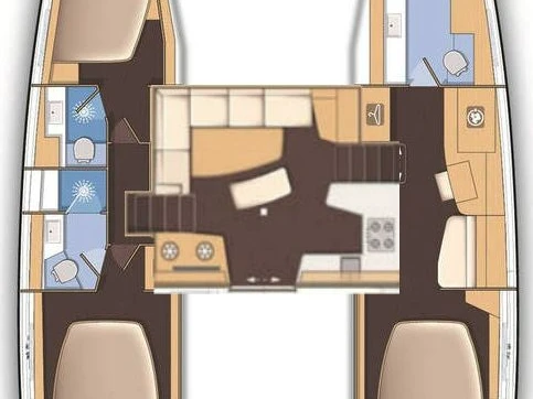 Noleggio barche Lagoon Lagoon 42 a Castelli su Samboat