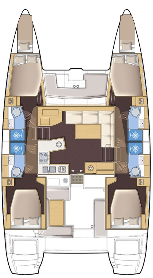 Lagoon Lagoon 450 F da affittare a  Castelli