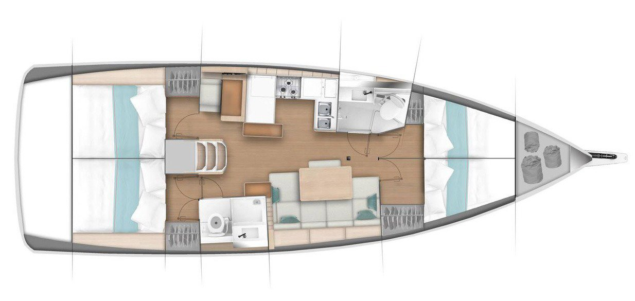 Jeanneau Sun Odyssey 440 da affittare a  Gouviá