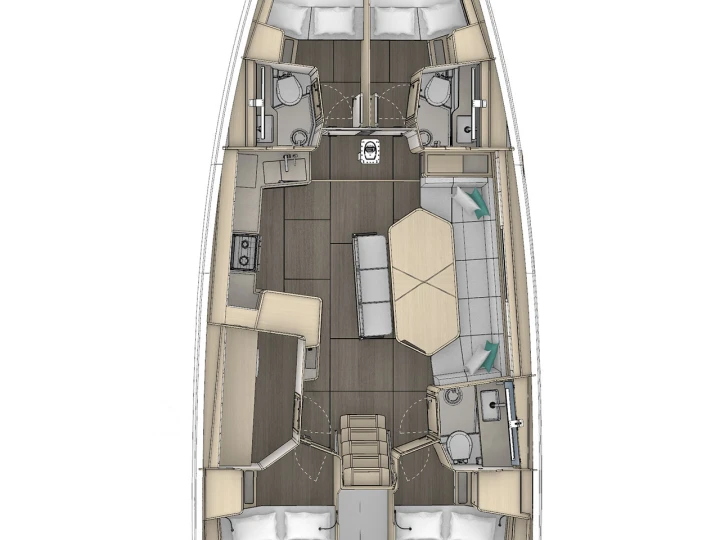 Dufour Dufour 48 da affittare a  Préveza