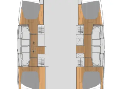 Noleggio Catamarano Fountaine Pajot con patente nautica