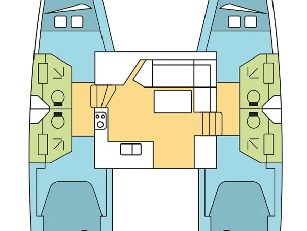 Noleggio Catamarano Fountaine Pajot con patente nautica