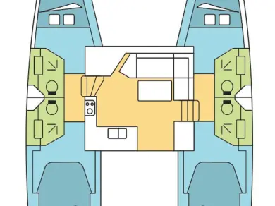 Noleggio Catamarano Fountaine Pajot con patente nautica