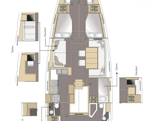 Noleggio Barca a vela a Pola – Jeanneau Jeanneau 64