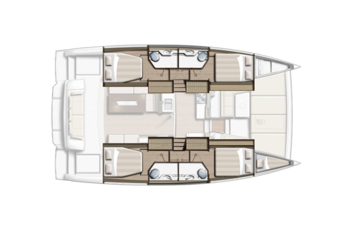 Noleggio Catamarano a Zaravecchia (Biograd) – Bali Bali 4.2