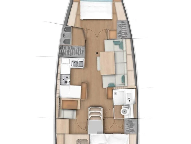 Jeanneau Sun Odyssey 440 da affittare a  Road Town