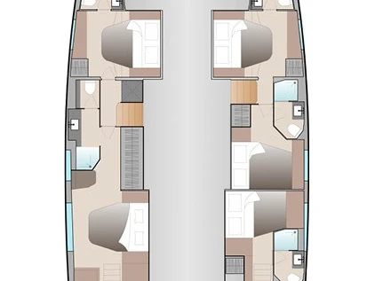 Noleggio Catamarano Fountaine Pajot con patente nautica