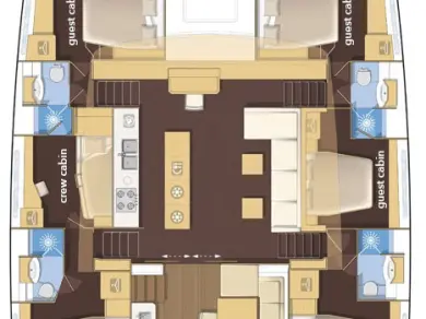 Noleggiare una Lagoon Lagoon 620 a Spalato