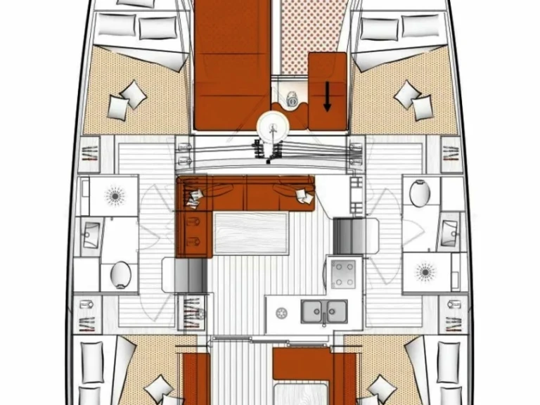 Noleggio Catamarano a Lávrio – Excess Excess 11