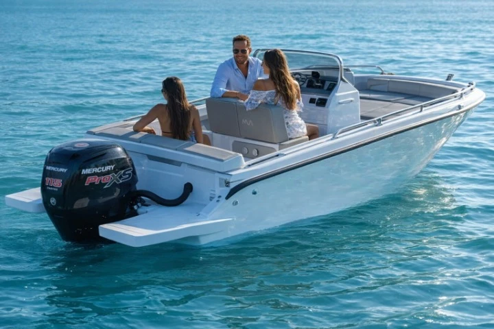 Barca a motore a noleggio a Port d'Addaia (Porto) al miglior prezzo