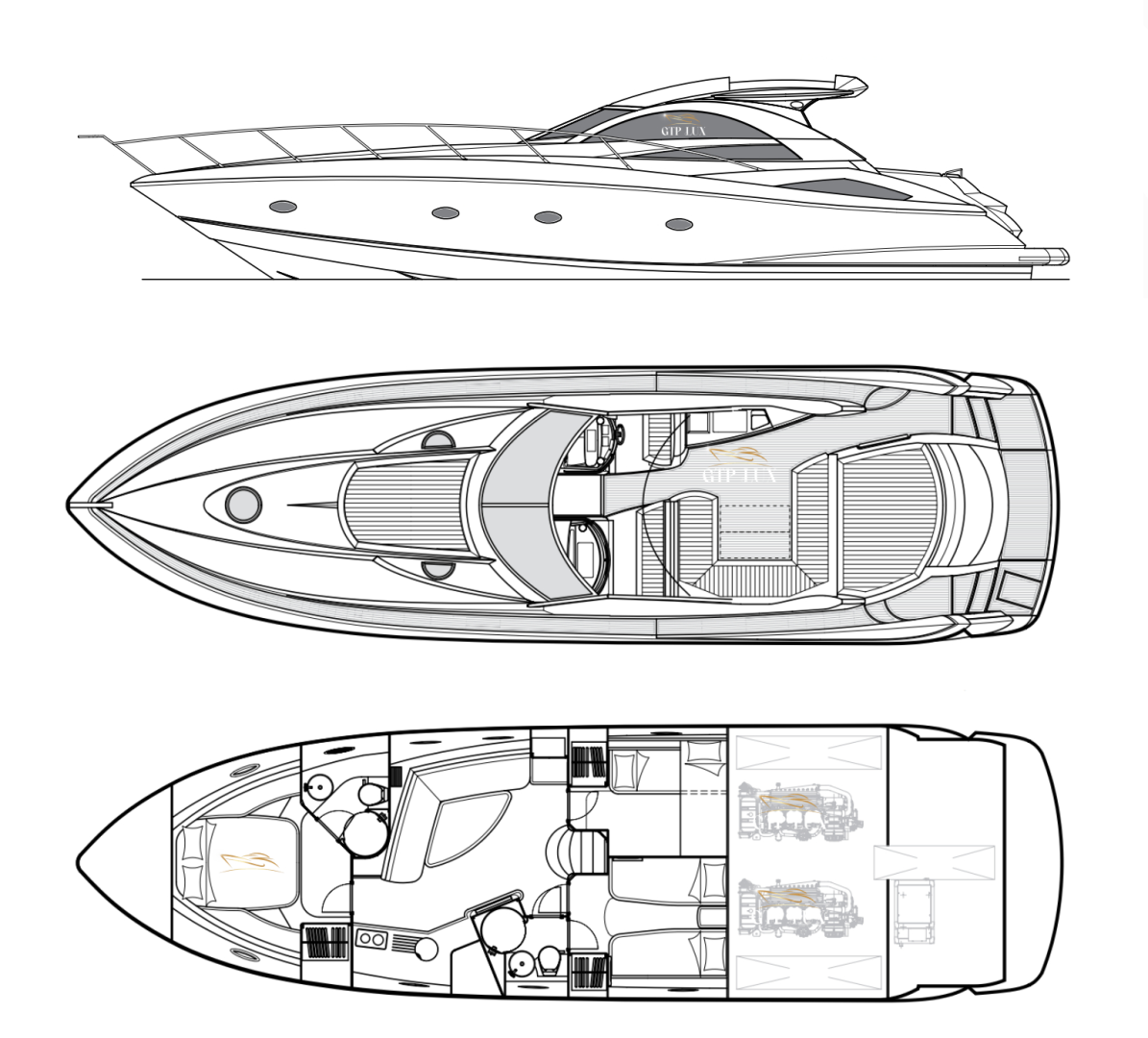 Noleggio Yacht di lusso Sunseeker con patente nautica