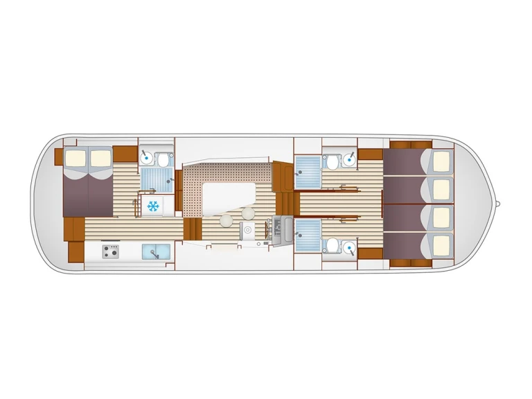 Noleggio Houseboat Pénichette con patente nautica