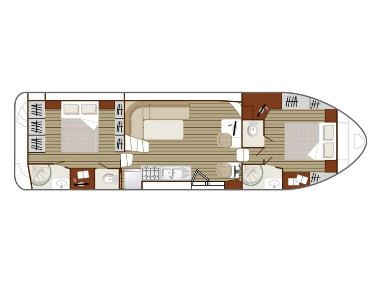 Nicols Yacht Nicols Confort 1350 B  da affittare a  Glénac