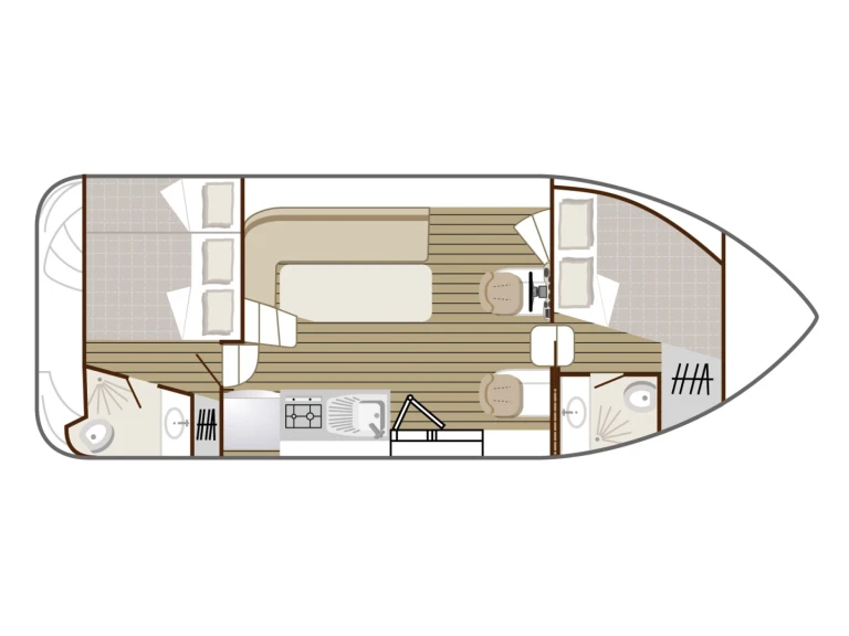 Noleggio Barca a motore a Sireuil – Nicols Yacht Nicols Confort 900 DP