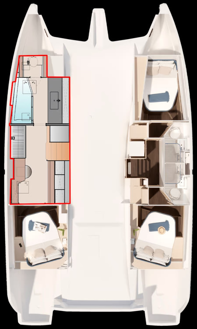 Noleggiare una Fountaine Pajot Fountaine Pajot FP 44 Maestro - 3 + 2 cab. a Nassau