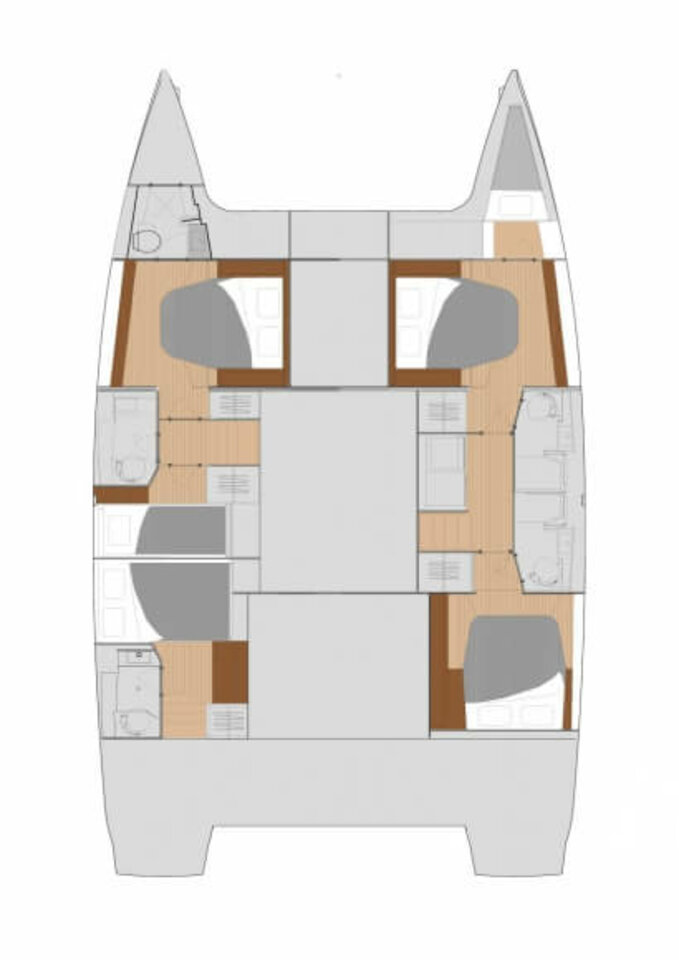 Noleggio Catamarano Fountaine Pajot con patente nautica