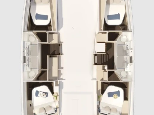 Noleggiare una Fountaine Pajot Fountaine Pajot FP 44 Quatuor - 4 cab. a Frenchtown