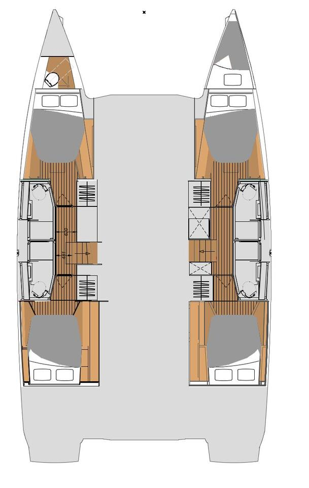 Noleggio Catamarano Fountaine Pajot con patente nautica