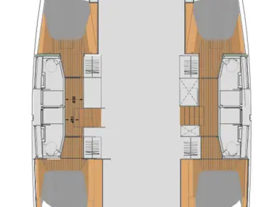 Noleggio Catamarano Fountaine Pajot con patente nautica
