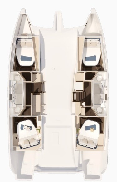 Noleggio a Seget Donji – Fountaine Pajot Fountaine Pajot FP 44 Quatuor - 4 + 1 cab. su SamBoat