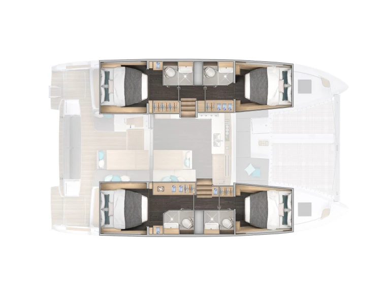 Noleggio barche Lagoon Lagoon 43 (6 cab.) a Gouviá su Samboat