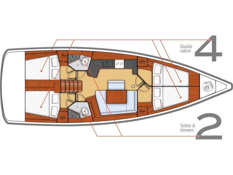 Noleggio barche Mrčevac economico Oceanis 45