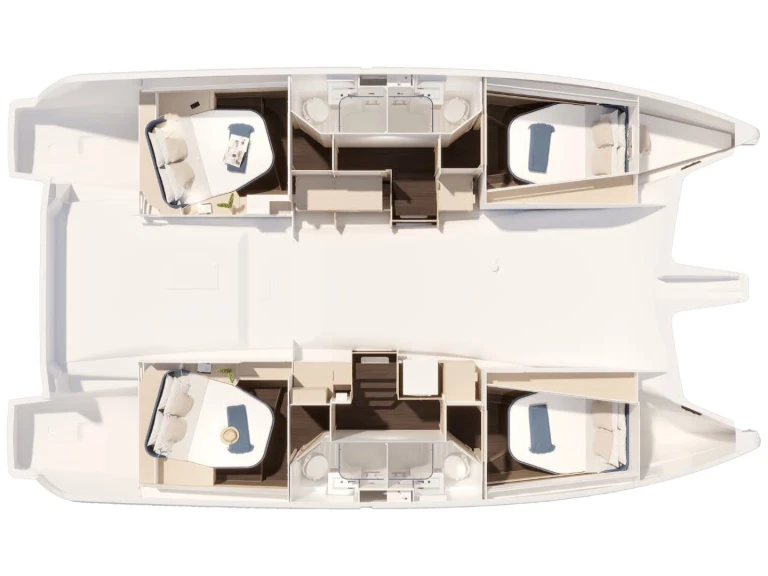 Fountaine Pajot FP 44 Quatuor (6cab.) da affittare a  Néa Péramos