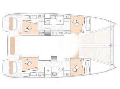 Noleggio Catamarano Bénéteau con patente nautica