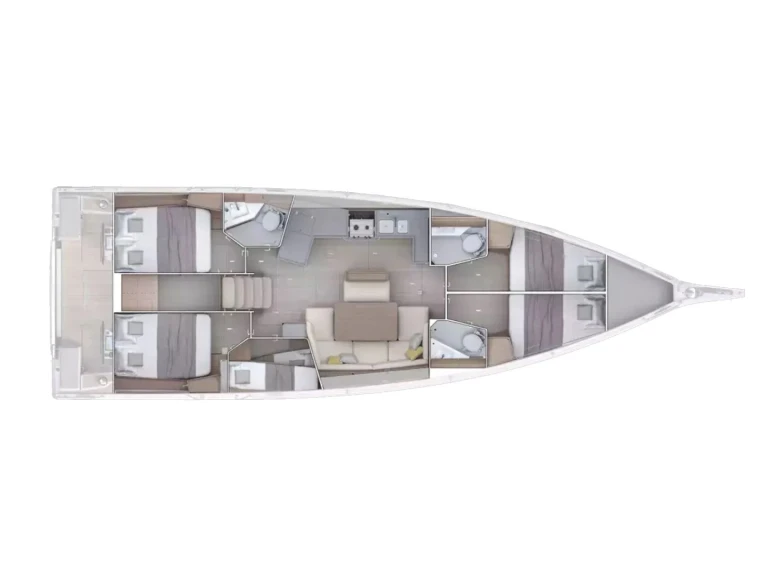 Bénéteau Oceanis 47 - 5 cab. da affittare a  Néa Péramos