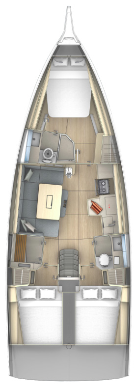 Noleggio barche Dufour Dufour 41 a Jezera su Samboat