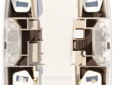 Noleggio barche Trogir economico Fountaine Pajot FP 44 Quatuor - 4 cab.