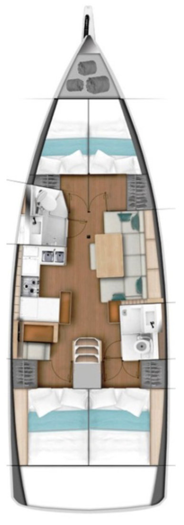 Jeanneau Sun Odyssey 440 da affittare a  Gouviá