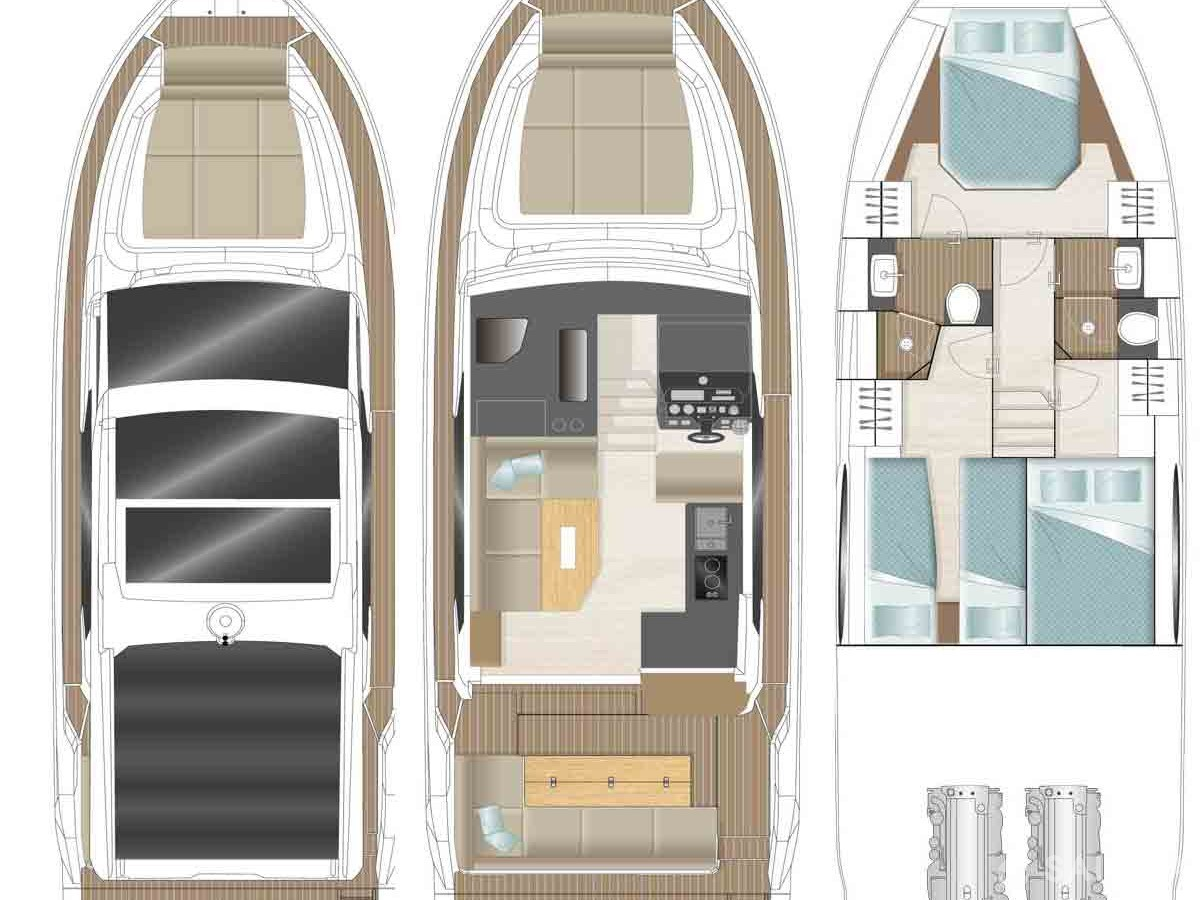 Noleggio Yacht di lusso a Zaravecchia (Biograd) – Sealine Sealine C390