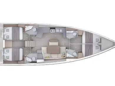 Noleggio Barca a vela Bénéteau con patente nautica