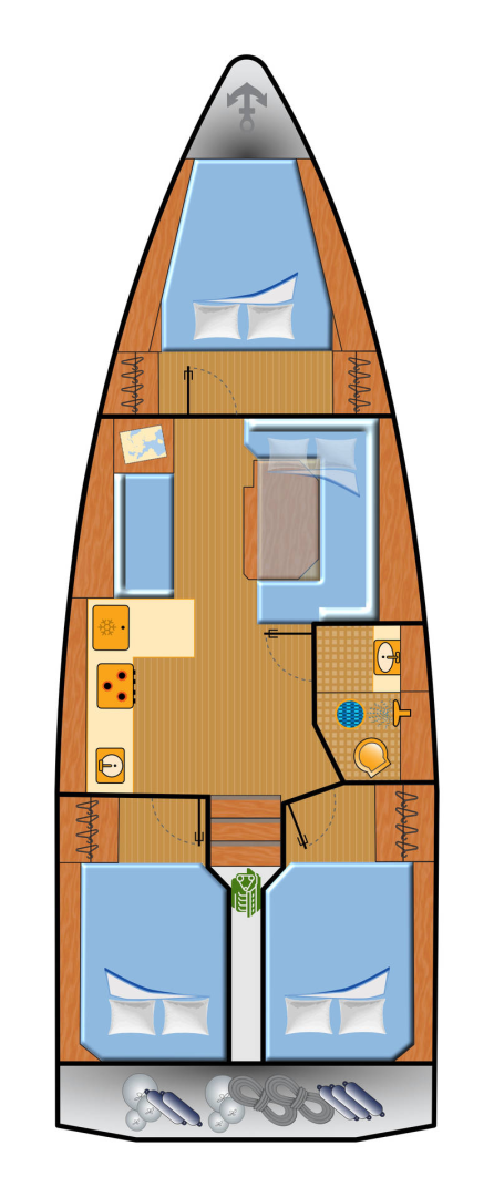 Barca a vela a noleggio a Punat al miglior prezzo