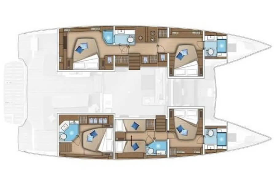 Noleggio barche Seget Donji economico Lagoon 55 - 4 + 2 cab.