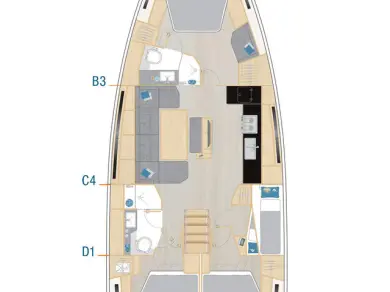 Noleggio barche Göcek economico Hanse 460