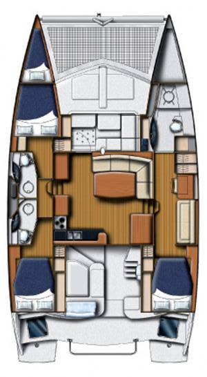 Leopard Catamarans / Robertson & Caine Leopard 45 - 3 + 1 cab. da affittare a  Seget Donji