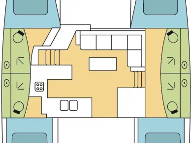 Noleggio Catamarano Fountaine Pajot con patente nautica