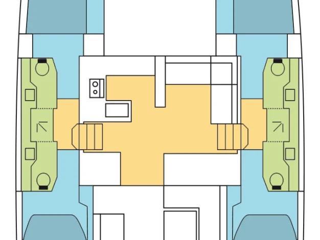 Bavaria Nautitech 47 Power - 4 + 2 cab. da affittare a  Seget Donji