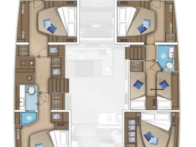 Noleggio barche Castelli economico Lagoon 55