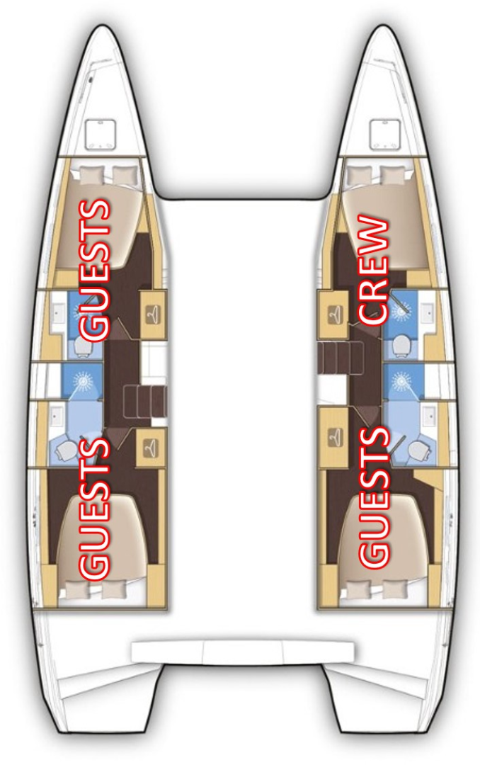 Noleggio barche Lagoon Lagoon 42 a Castelli su Samboat