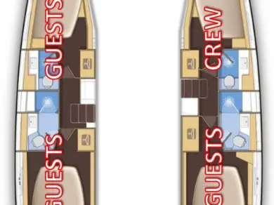 Noleggio barche Lagoon Lagoon 42 a Castelli su Samboat