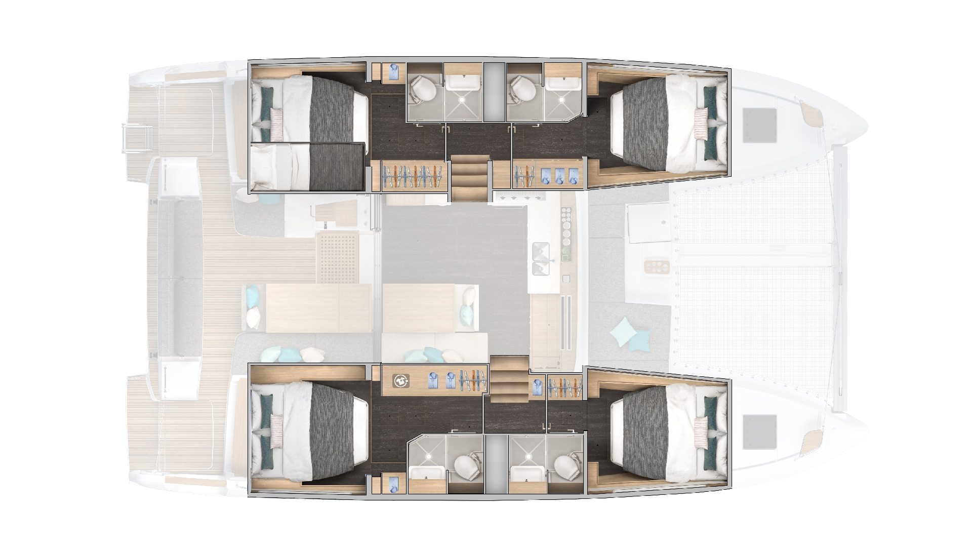 Noleggio Catamarano Lagoon con patente nautica