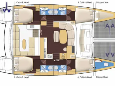 Noleggio a San Vincenzo – Lagoon Lagoon 440 su SamBoat