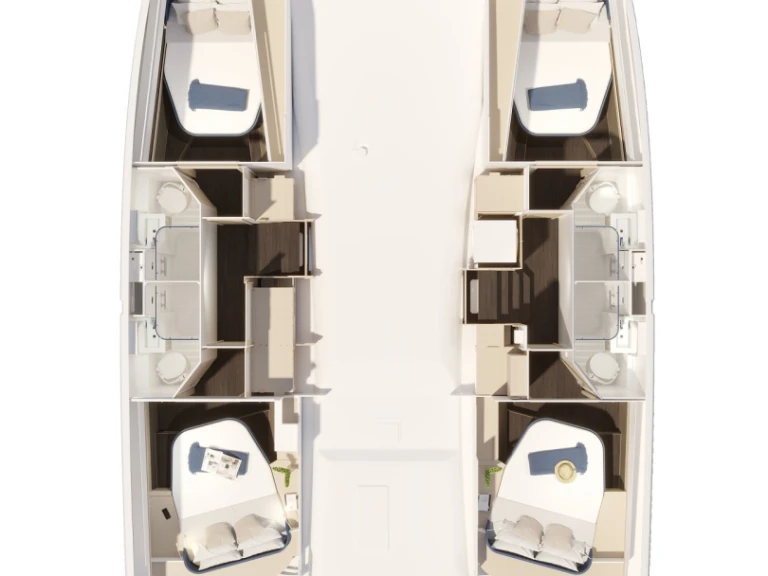 Noleggio barche Trogir economico Fountaine Pajot FP 44 Quatuor - 4 + 2 cab.