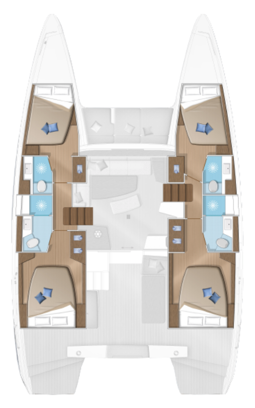 Noleggio Catamarano Lagoon con patente nautica