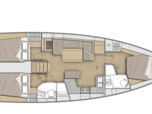 Noleggio Barca a vela Bénéteau con patente nautica